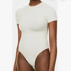 SKIMS Classic Off White Thong Bodysuit Large/XL